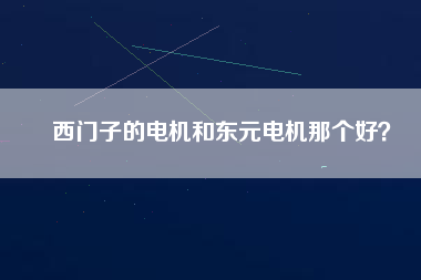 西門(mén)子的電機(jī)和東元電機(jī)那個(gè)好？