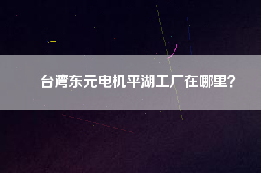 臺灣東元電機平湖工廠在哪里？